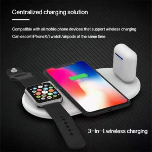 Universal 3-In-1 Wireless Charger for Watch, Mobile Phone, Headset - 2