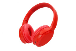 Red Foldable Bluetooth Headphones