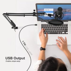 Mount anywhere USB Flash Drive Condenser Microphone