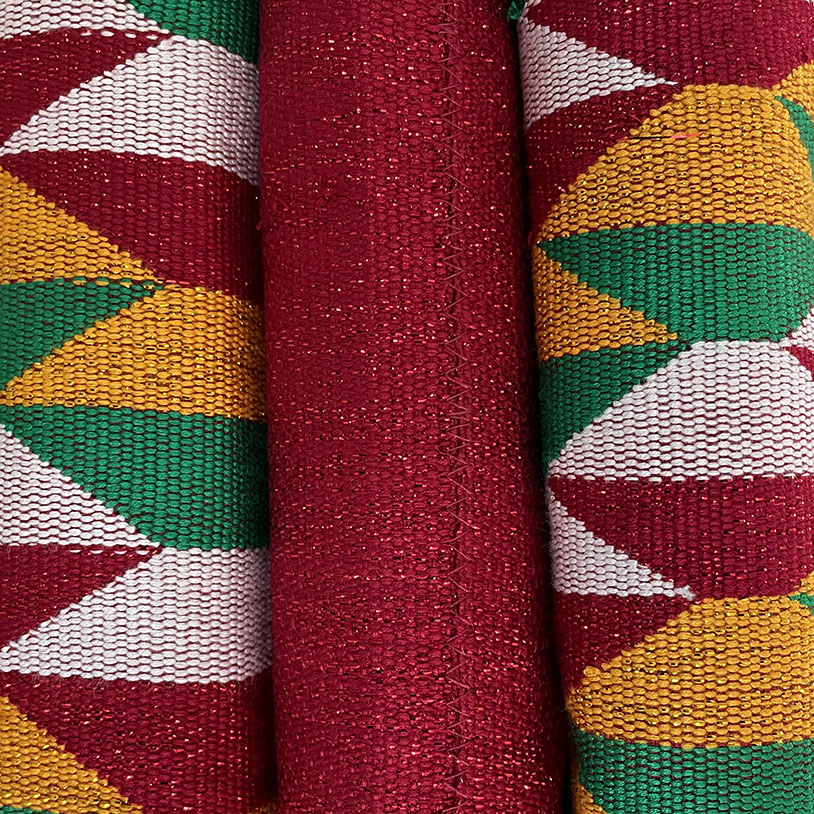 Handwoven Kente Fabric 25-GYY35