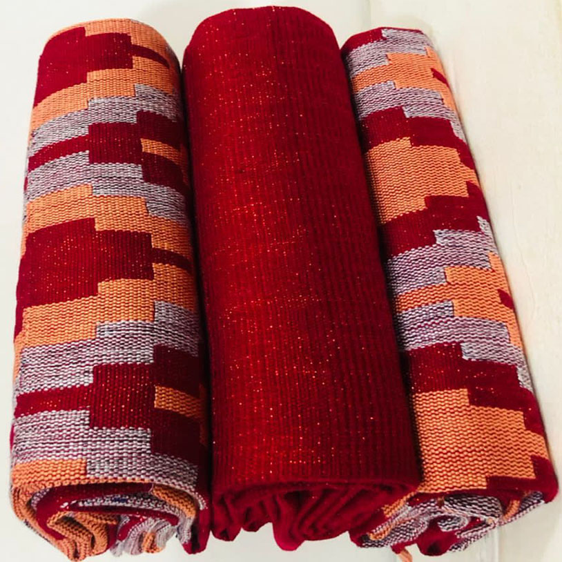 Handwoven Kente Fabric 25-GYY9